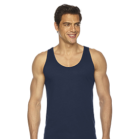 PVT LBL Adult 3.7 Ounce Unisex Poly/Cotton Tank Made Overseas. | ACC ...