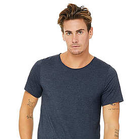 CANV MNS RAW NECK T