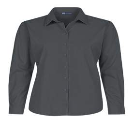 BL G LDY L/S LTWT POPLIN SHRT