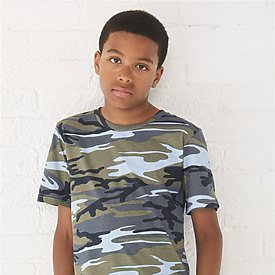 CODE V YTH CAMO S/S T SAND