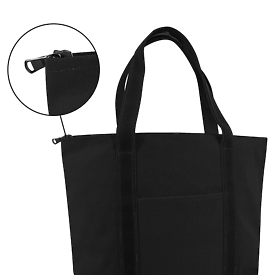 LB XL ZIPPR CANVAS BOAT TOTE