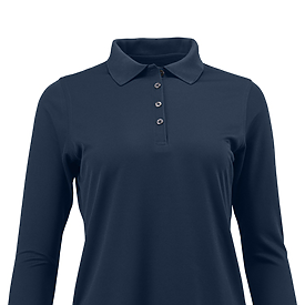 PRG LDY MINI MESH L/S POLO